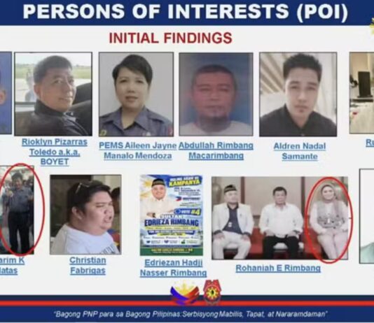 40 KA TAWO, GI-ISYUHAN OG SUBPOENA SA PNP SA IMBESTIGASYONG ₱3.5-BILYONG SHABU SHIPMENT GIKAN LAOS