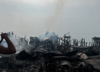SUNOG NGA GIPASAKA SA IKADUHANG ALARMA, MIULBO SA MATINA APLAYA, DAVAO CITY; KAPIN 40 KA PAMILYA, APEKTADO