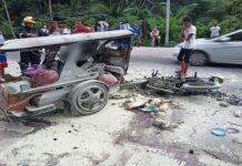 Usa ka driver patay ug 4 ang angol sa disgrasya nga natigayon sa Malapatan Sarangani Province