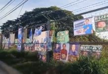 Pagtanggal sa campaign posters sa mga kandidato sa pribadong nga area usa ka dakong sayop