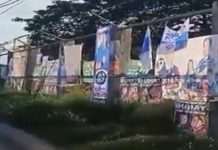 Paglangkat sa mga campaign posters sa mga kandidato may direktiba
