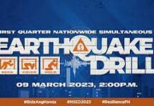 Earthquake drill ipahigayon karong adlawa