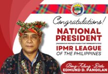 Municipal IPMR, Edmund Pangilan, napili nga National President of the Indigenous Peoples Mandatory Representatives
