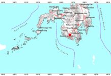 Gensan ug silingan nga dapit gitay-og ug magnitude 5 nga linog