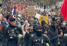 Kapin 1-K mga nagprotesta gidakop sa France