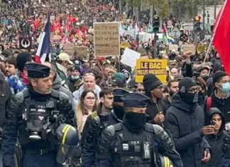 Kapin 1-K mga nagprotesta gidakop sa France