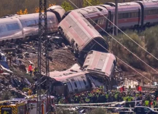 64 ka tawo patay sa pagbangga-anay sa duha ka high-speed train sa Spain