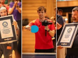 Grupo nga Pongfinity mipakita sa talagsaong kahanas sa table tennis pinaagi sa Guinness World Records