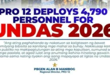 PRO 12, nagpakalat og 4,790 ka personahe alang sa Undas 2026