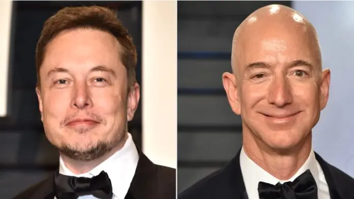 ELON MUSK AND BEZOS