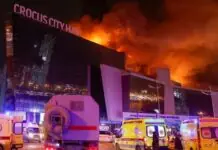 Mga suspek sa terror attack sa concert venue sa Russia, arestado; Death toll, naglapaw na sa 130