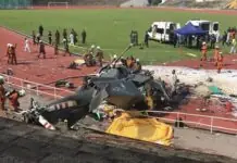 Pulo ka mga military personnel, patay sa pagbungguanay sang duha ka helicopters sa Malaysia