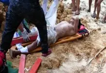 Lalaki, bali ang tiil sang natampukan sang natiphag nga duta sa Calinog, Iloilo