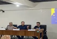 Commission on Elections Chairman Atty. George Erwin Garcia, ginpangunahan ang ang pag-edukar sa mga estudyante sang Guimaras State University, subong nga adlaw paagi sa Voters Education and Registration Fair