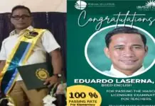 Barbero, 4 ka beses nga nagkuha sang Licensure Examination for Professional Teachers antes nakapasar