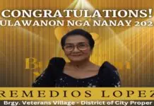 ‘Bulawanon nga Nanay’, ginkilala sang Iloilo City Government