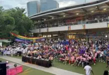 Nagpasakop nga indibidwal sa ginhiwat nga pride march subong nga adlaw sa Iloilo City, naglab-ot sa 6,000