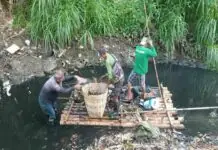CENRO, magapahamtang sang waste traps sa parte sang suba sa boundaries sang mga barangay sa La Paz kag Jaro