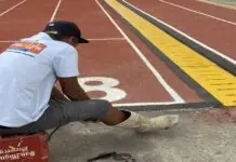Rubberized Track Oval sang Cebu City Sports Center, nakitaan sang guba isa ka adlaw antes magsugod ang Palarong Pambansa 2024