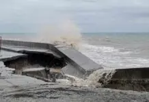 Alegasyon nga may nagakatabo nga kinawatay sang mga materyales sa gina-construct nga seawall sa Guibongan, Miagao, ginapaimbestigaran