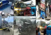 2 patay, masobra 20 pilason matapos gin-arado sang 10-wheeler truck ang 28 ka mga salakyan sa Ivisan, Capiz