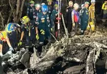 Siyam ka tawo, ginapatihan patay sa plane crash sa Thailand