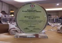 Bombo Radyo Iloilo, ginhatagan sang Exemplary Blood Service award sang Philippine Red Cross