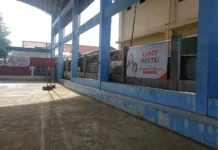 Tarpaulin nanday Cong. Jam-Jam Baronda kag Love Baronda sa Navais, Mandurriao, gin-athag nga isa ka simple nga pagpalab-ot sang selebrasyon sa kapiestahan