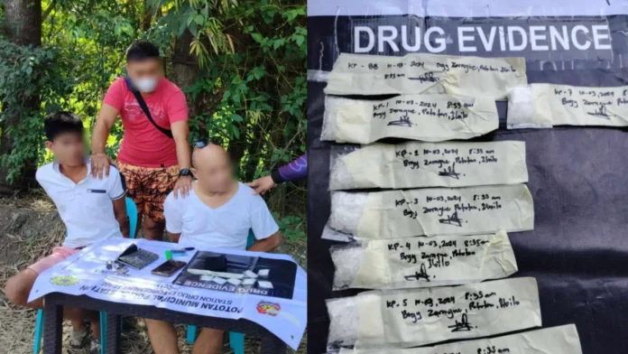 Subjects that were caught in buy-bust operation in Pototan, Iloilo