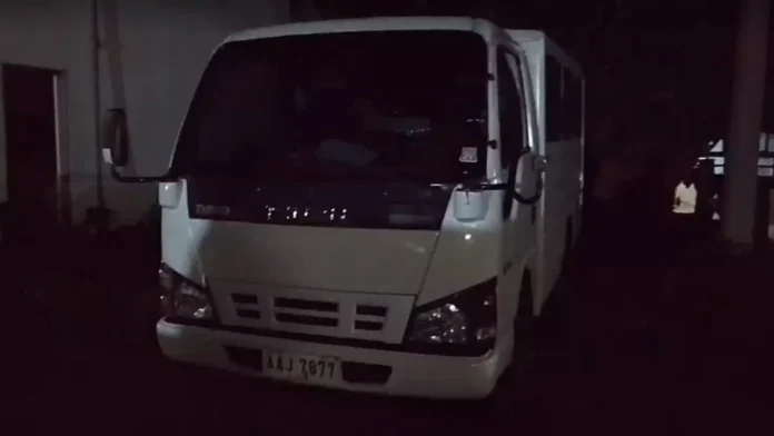 VAN THAT HIT THE PUNONG BARANGAY OF DAWIS