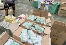 Peke nga sigarilyo nga nagabalor masobra 1 million, na-rekober sa La Paz, Iloilo City: negosyante arestado