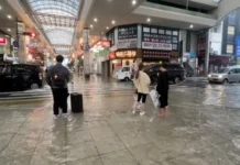 Malapit 200,000 ka mga residente sa western Japan, ginpang-evacuate bangud sa Tropical storm Kong-rey