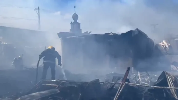 Mosque of Muslim Community in San Pedro, Molo, burned by fire