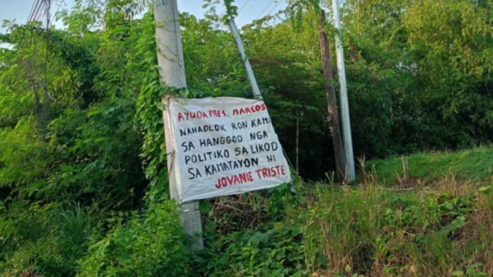 Poster that talks the death of Joevani Triste
