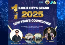 Fireworks display kag banda, magahatag sang kalingawan sa Grand 2025 New Year’s Countdown sa Iloilo City