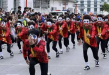 IFFI, ginkakibot ang joker fictional character nga tema sang Tribu Hangaway sa ila pamukaw nga performance sa Dinagyang Festival 2025