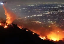Highest – level fire alert, gindeklarar sa Southern California bangud sa wildfire