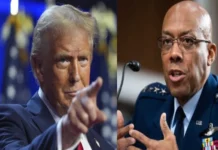 𝗝𝗨𝗦𝗧 𝗜𝗡: President Trump, ginsipa sa pwesto si Gen. Brown bilang chair sang Joint Chiefs of Staff