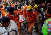 At Least 11 Dead, Including Children, After Residential Building Collapses in New Delhi