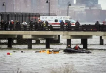 Tourist helicopter crashes into Hudson River, six confirmed dead