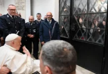 Pope Francis Visits Inmates at Regina Coeli Prison in Rome