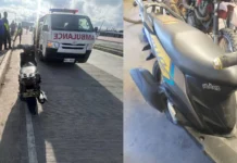 Driver sang motorsiklo, kritikal; angkas sini pilason matapos nag-overshoot sa gutter sa Sunset Boulevard