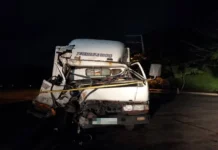 Truck nga may karga nga isda, wasak matapos nakabunggo sa pader sa Mandurriao