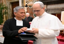 Pope Leo XIV, nakigkita sa Lasallian Brothers sa Vatican