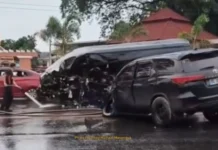 SUV nga 13-anyos nga dalagita ang driver, nagbunggo sa van nga may karga nga mga turista
