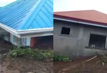 2 ka mga balay, natampukan sa landslide sa Sebaste, Antique