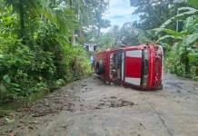Depampasahero nga jeep nga may sakay nga mga estudyante, naaksidente sa Cabatuan, Iloilo