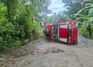 Depampasahero nga jeep nga may sakay nga mga estudyante, naaksidente sa Cabatuan, Iloilo