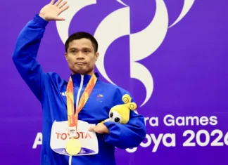 Para swimmer nga si Ermie Galiwan nakaagum sang pinakaun nga gold para sa PH sa Asian PAra Games 2026