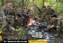 Anay katapo sang rebelde, nagsungka sa militar; Ginatagu-an sang ila armas sa Leon, gintudlo